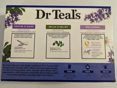 Dr Teal's Lavande Mélatonine : bain relaxant pour le sommeil et la peau rafraîchie.