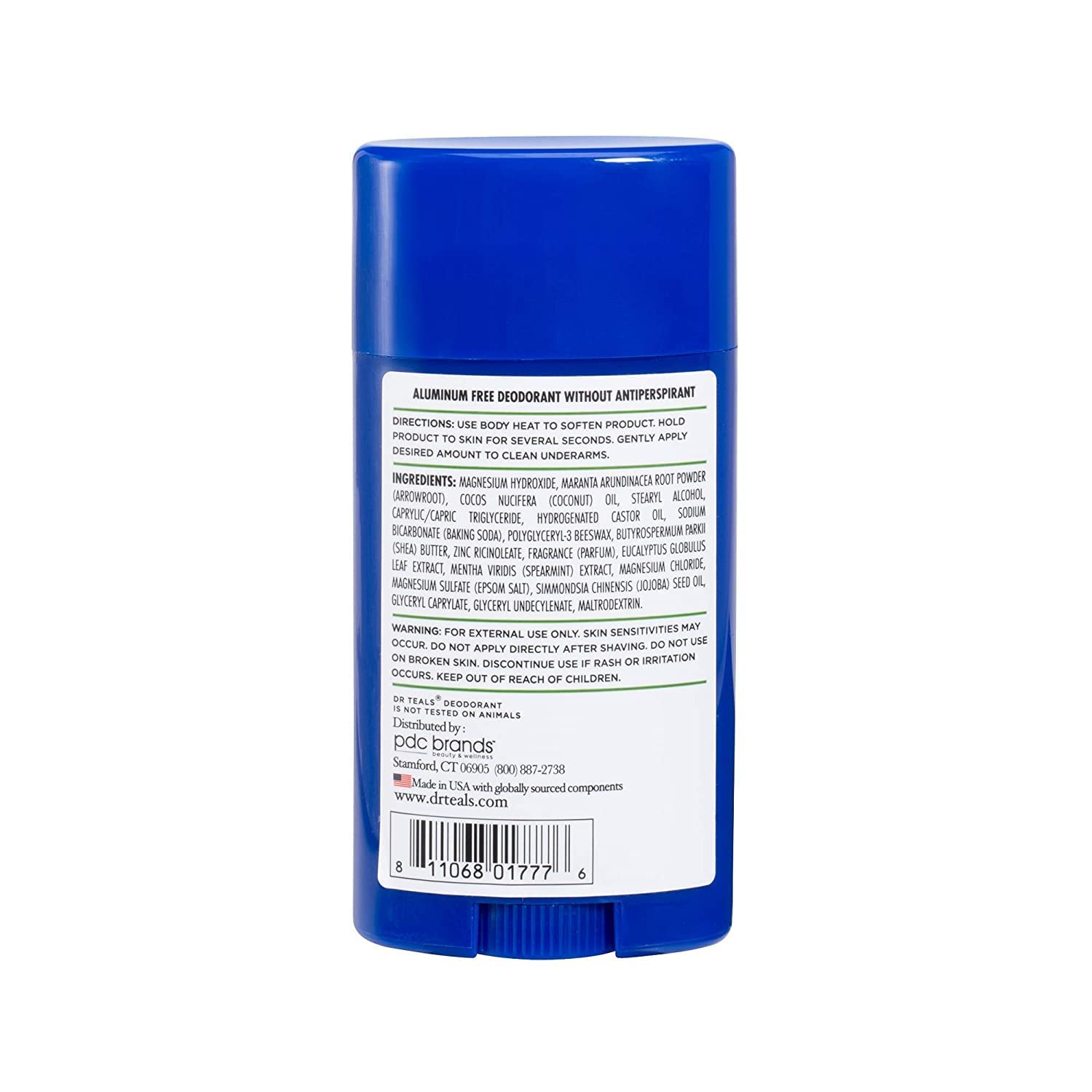 Coffret cadeau Dr Teal's Déodorant ensemble visible et pratique sans aluminium.