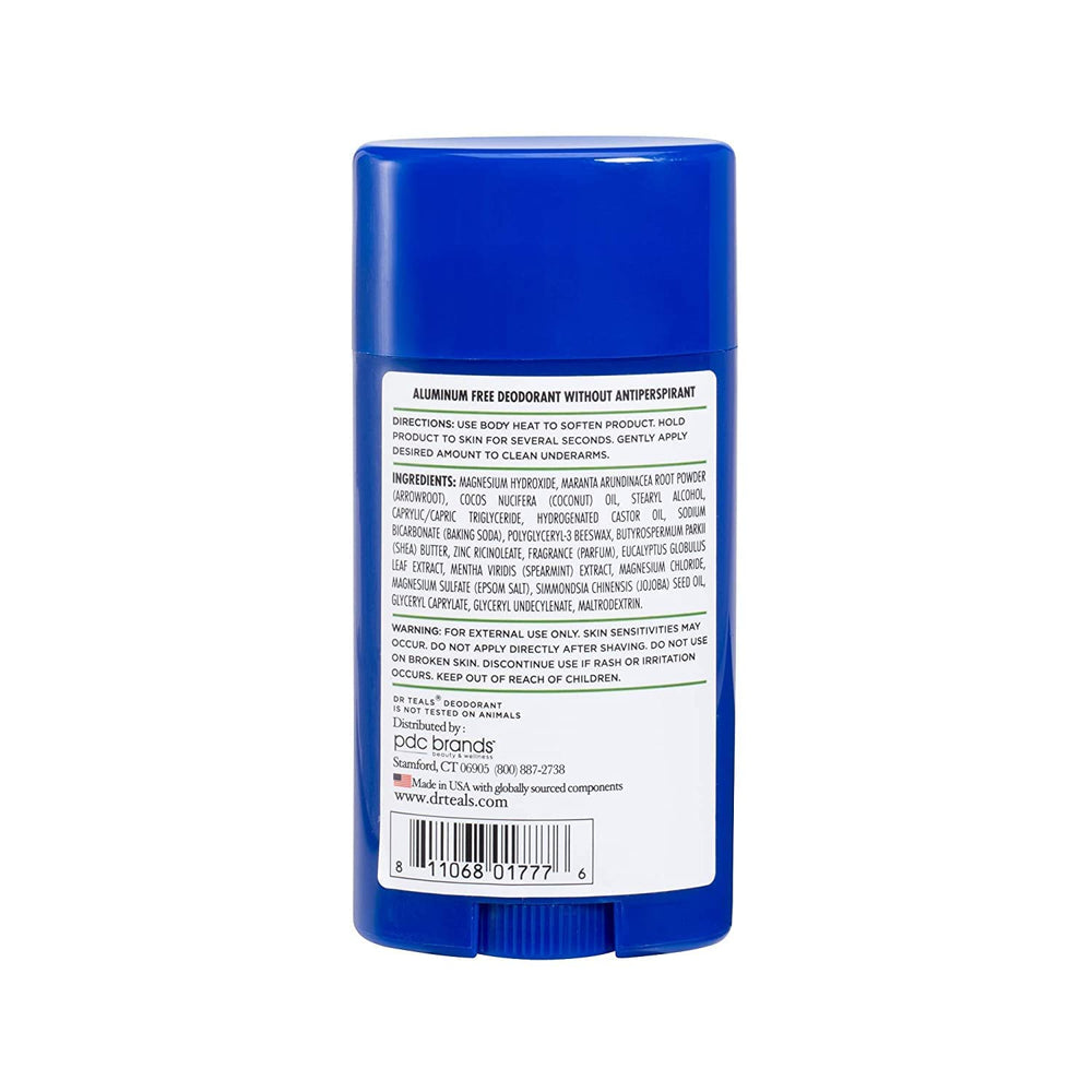 Coffret cadeau Dr Teal's Déodorant ensemble visible et pratique sans aluminium.