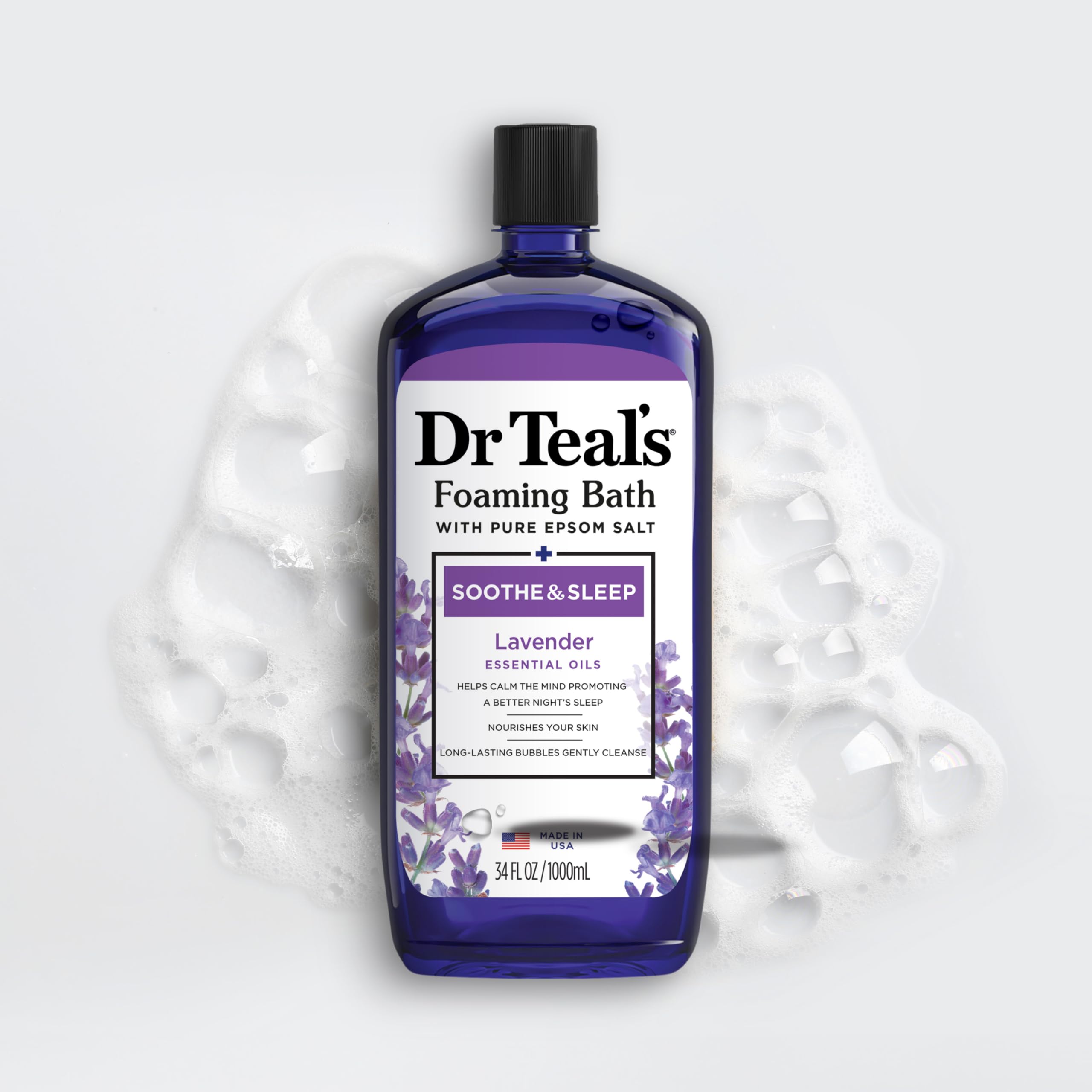 Dr Teal's sans parabènes et phtalates respectant la peau