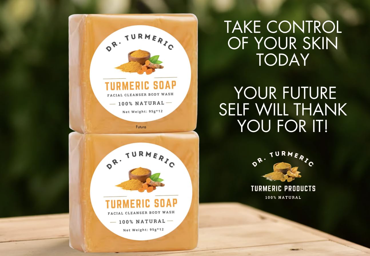 Dr. Turmeric pour tous types de peau, savon universel curcuma