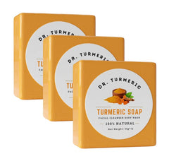 Dr. Turmeric savon curcuma mousse riche pour visage et corps, nettoyage doux