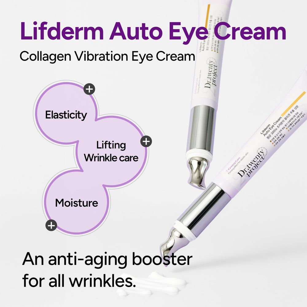 Dr.twentyproject Lifderm appareil massage yeux — vibration favorisant l absorption.
