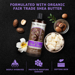 Dr. Woods ingrédients riches en vitamines A et E, fer pour la peau.