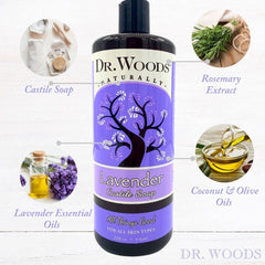 Dr. Woods nettoyage visage corps cheveux, utilisation polyvalente pour une routine simple.