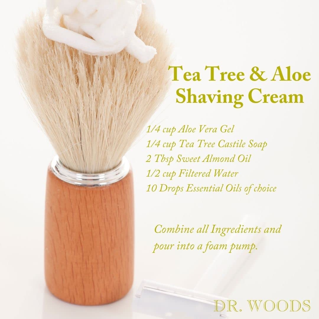 Dr. Woods Savon Castile à l'arbre à thé—idéal pour visage, corps et mains.
