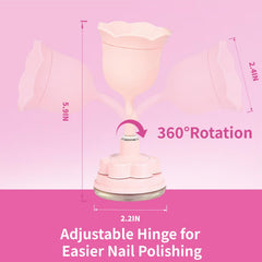 Porte-vernis DR.YYDF rose, incline anti-déversement pour utiliser les dernières gouttes
