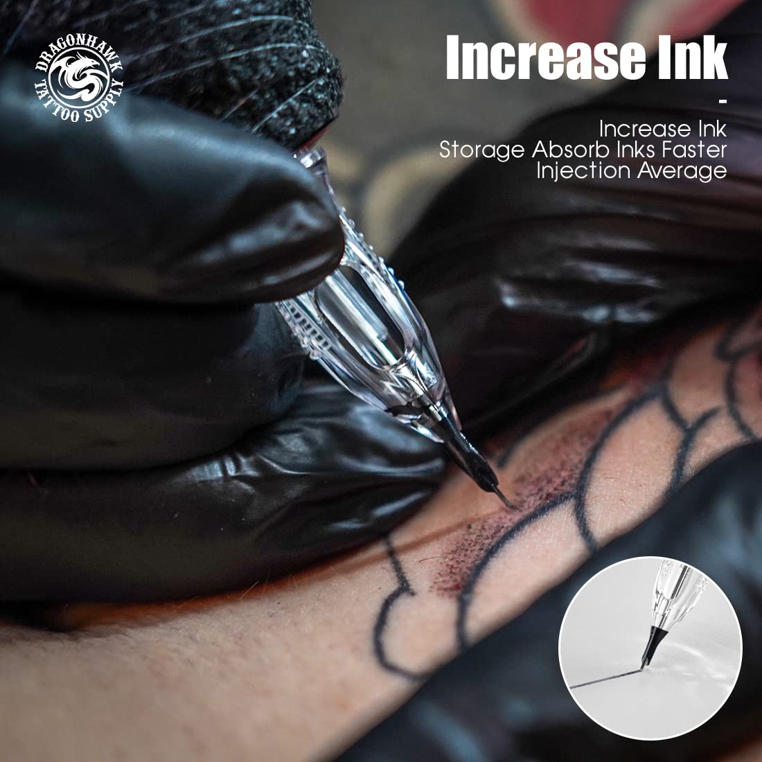Dragonhawk Extreme : cartouche 9RL pour remplissage et précision de ligne.