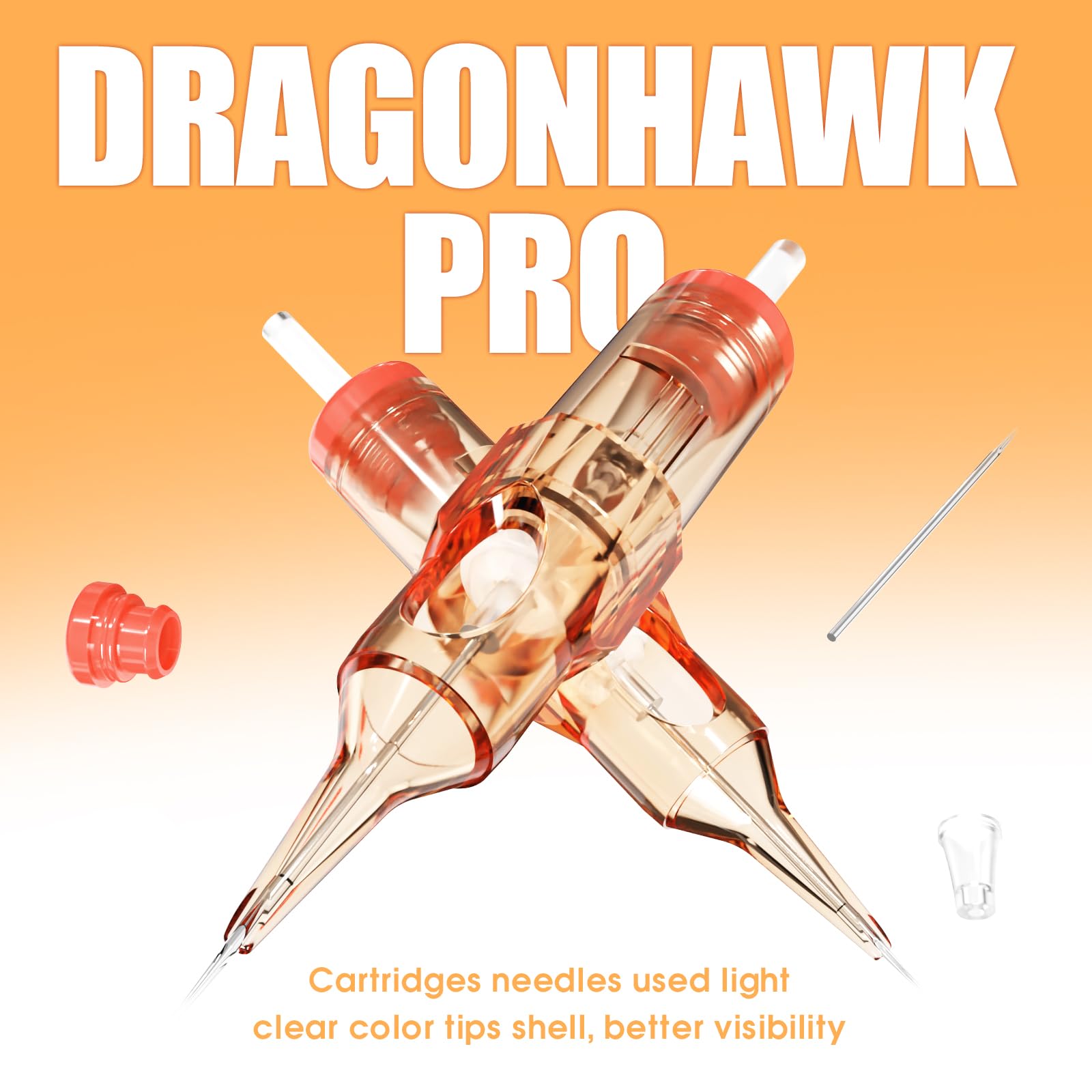 Cartouches Dragonhawk Pro système stabilisant : stabilité et contrôle améliorés durant l'encrage.