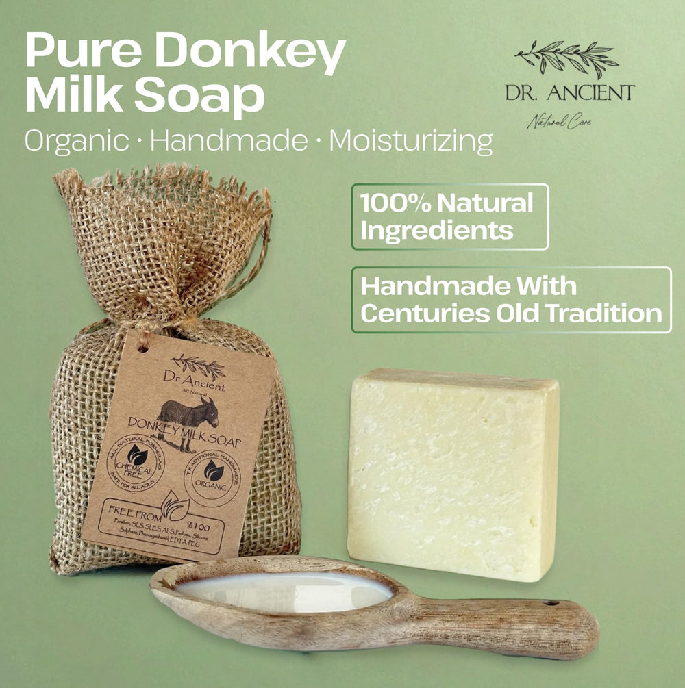 Dr.Ancient Savon lait d’âne – Visage doux grâce à l’hydratation.