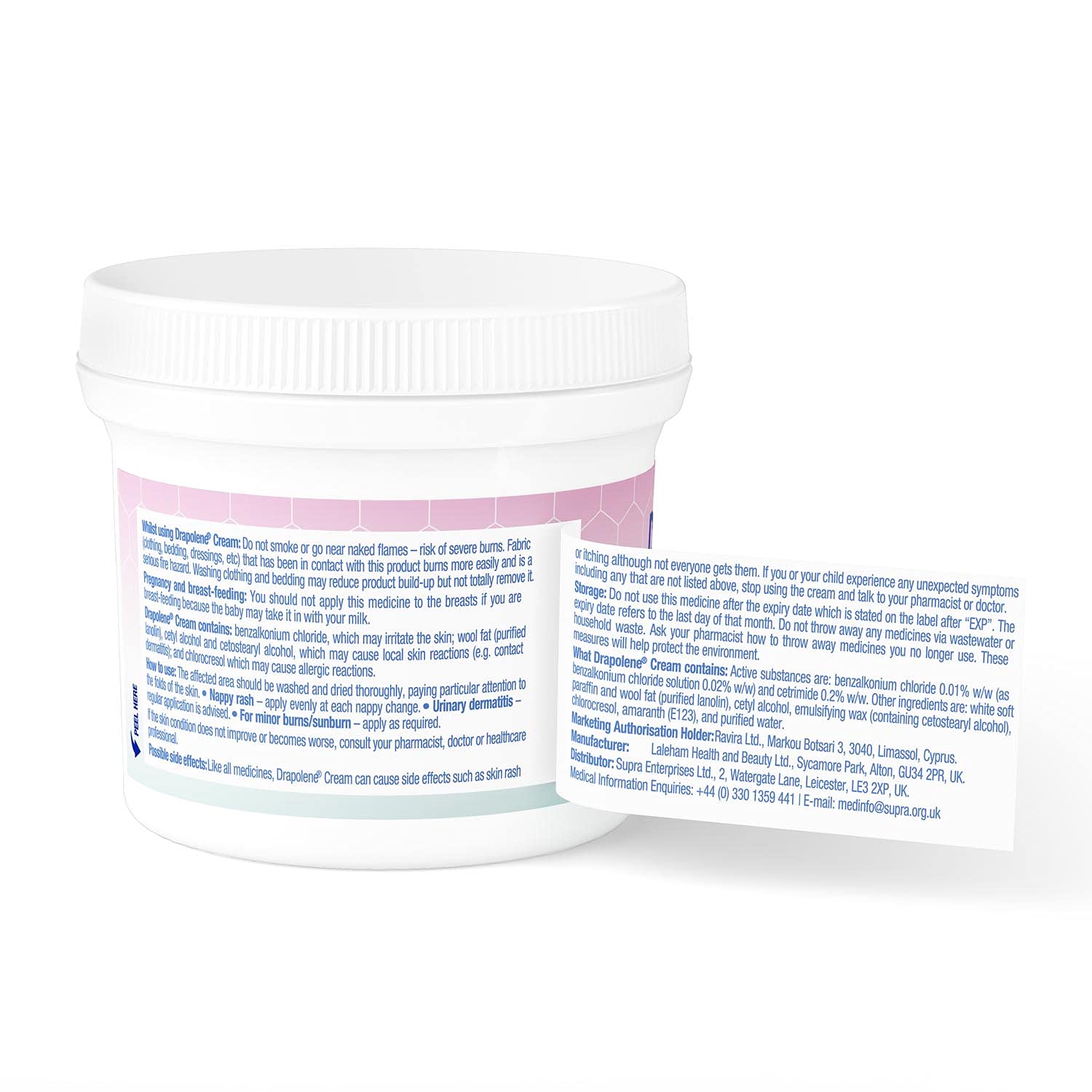 Drapolene, barrière protectrice contre irritants externes.