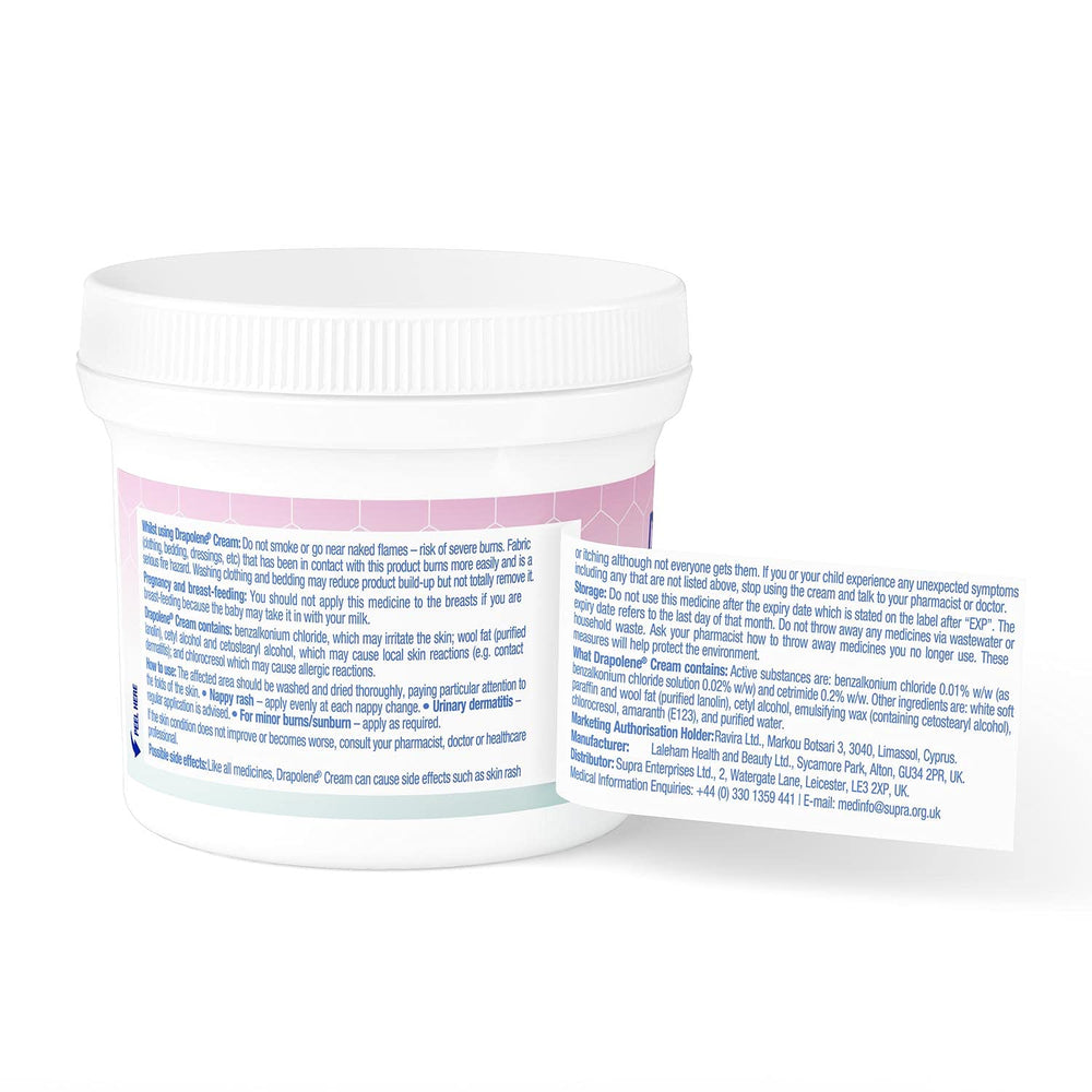 Drapolene, barrière protectrice contre irritants externes.