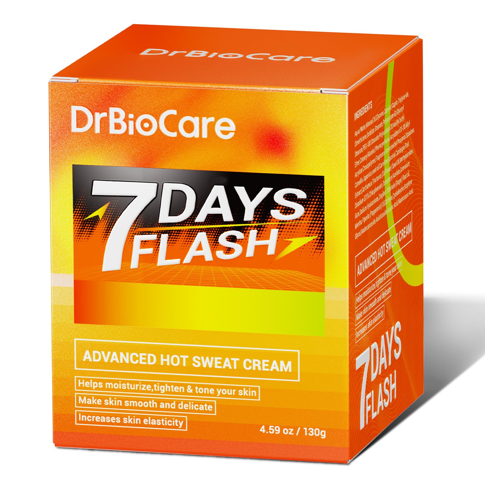 DrBioCare Crème Chauffante Avancée zone-jambes — nourrit et lisse les zones ciblées.