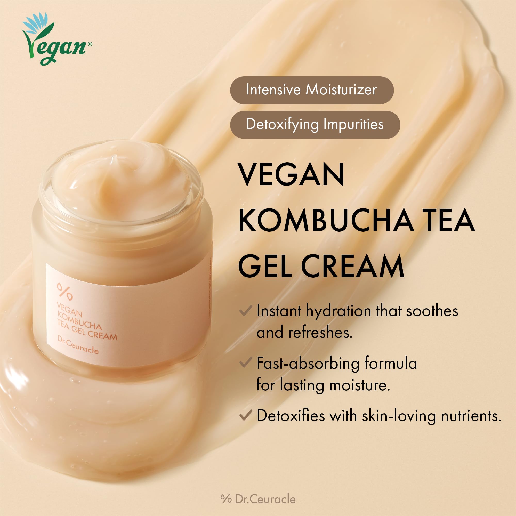Application visage jour, Dr.Ceuracle Gel Crème offre luminosité.