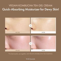 Texture gel aqueux sur le visage, Dr.Ceuracle hydrate rapidement.