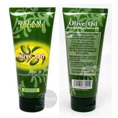 Dream Body huile d'olive 100ml, texture satinée, absorption rapide pour une peau nourrie.
