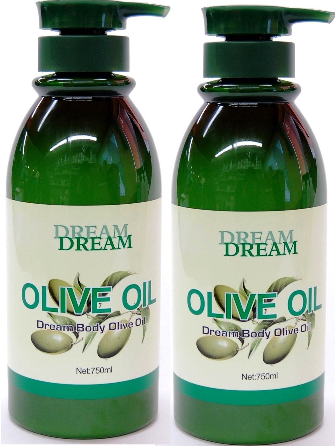 Dream Body huile d’olive, bouteille 750 ml, pack de 2, idéale pour cuisiner.