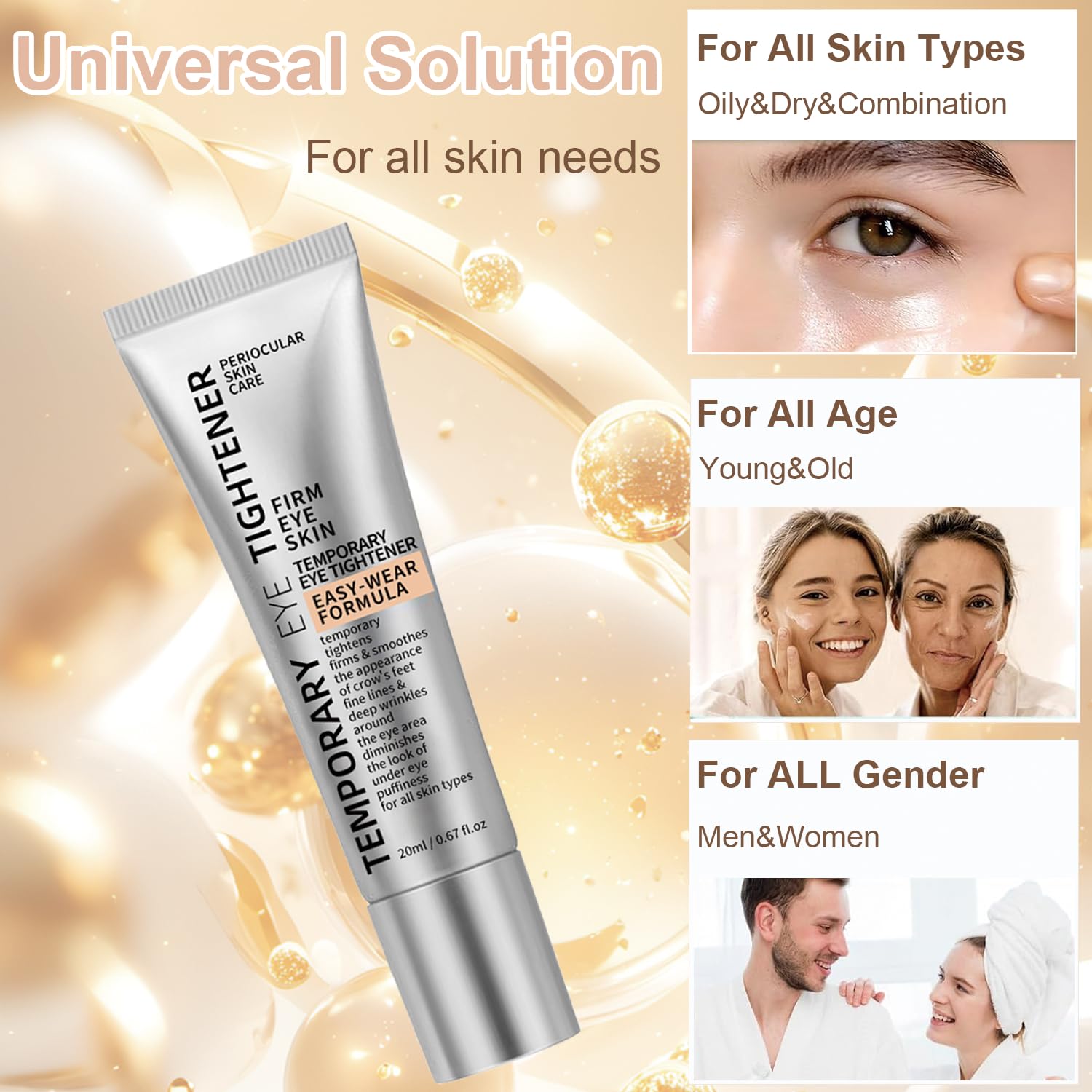 DreamCatching Perfection Eye Tightener — convient à tous les types de peau et réduit les ridules.