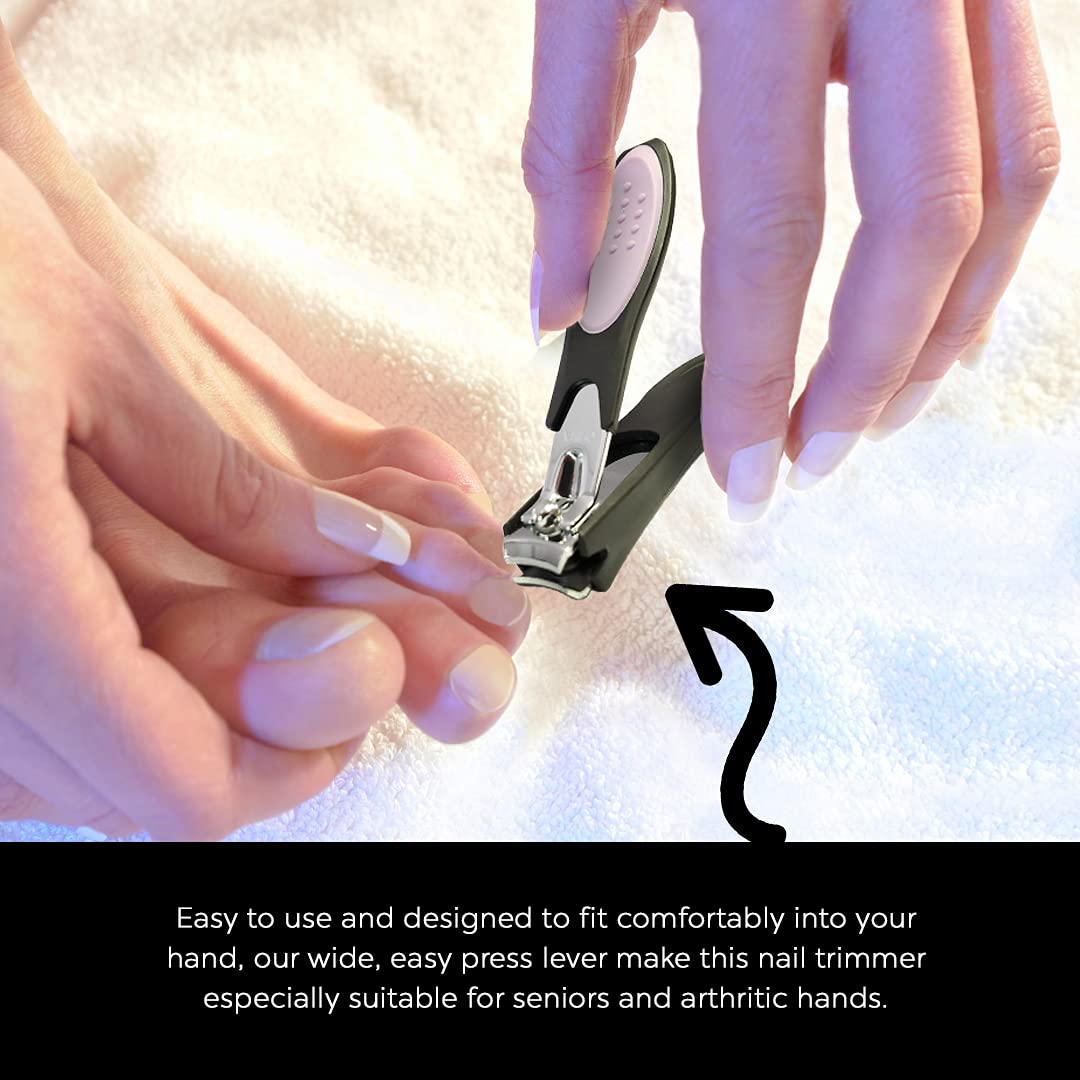 DreamCut bac-recuperation-ongles aide à garder la pièce propre après chaque coupe.
