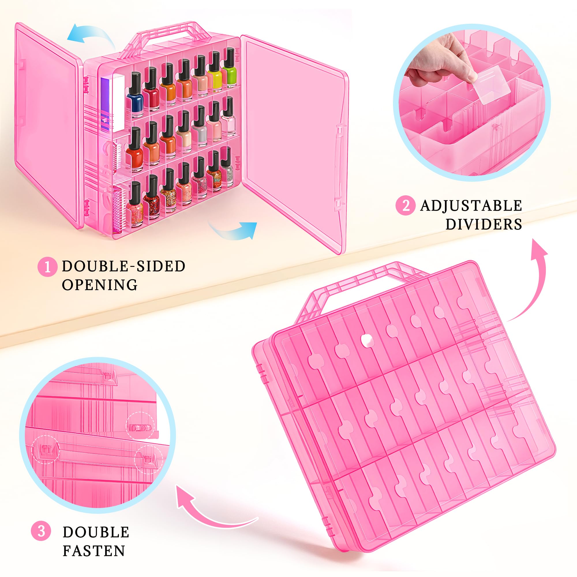 DreamGenius ouverture double-face pour accéder rapidement aux vernis