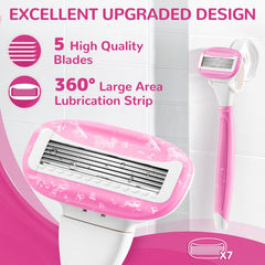 DreamGenius rasoir avec lubrification 360 degrés pour un rasage fluide.