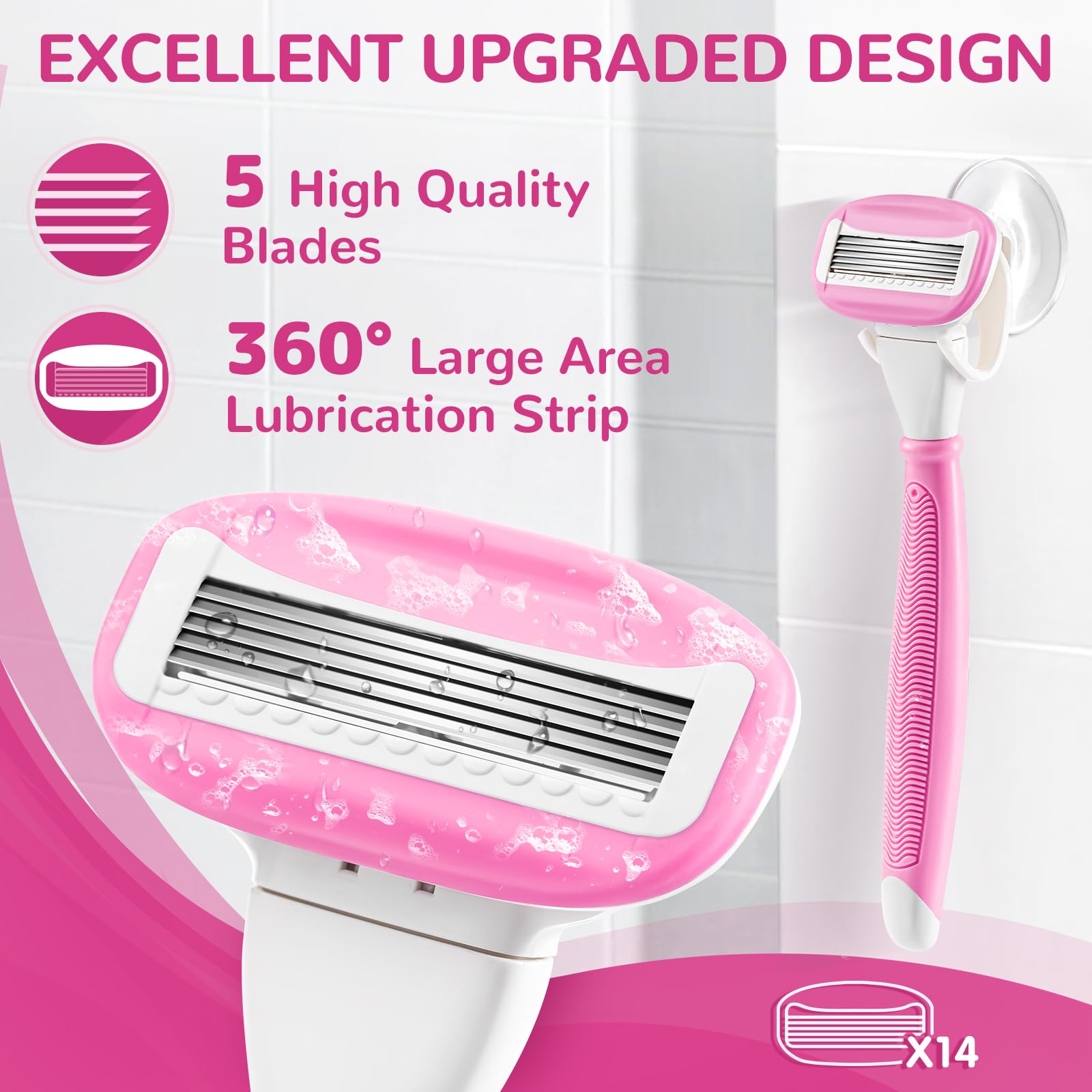 DreamGenius support douche inclus pour rangement pratique dans la salle de bains.