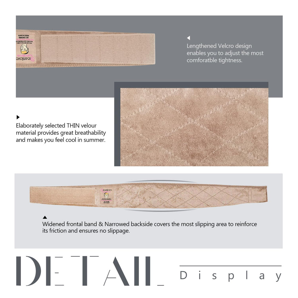 Dreamlover bandes couture rhombus nude — détail des coutures pour durabilité.