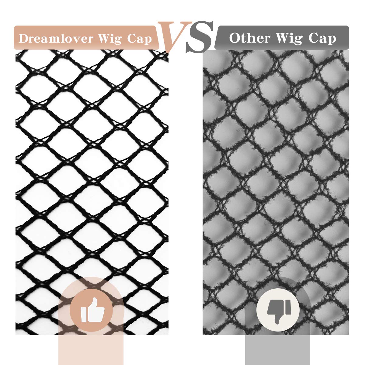 Dreamlover cap crochet noir grille respirante favorise la circulation du cuir chevelu.