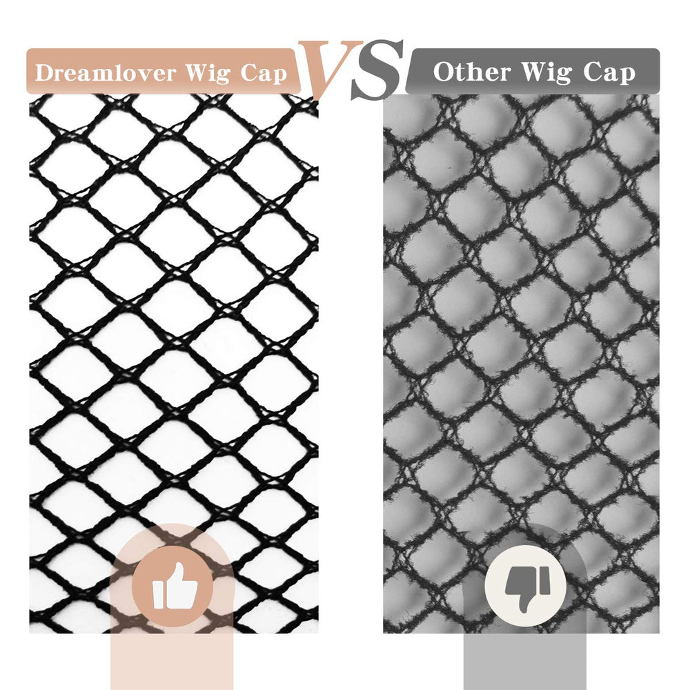 Dreamlover cap crochet noir grille respirante favorise la circulation du cuir chevelu.