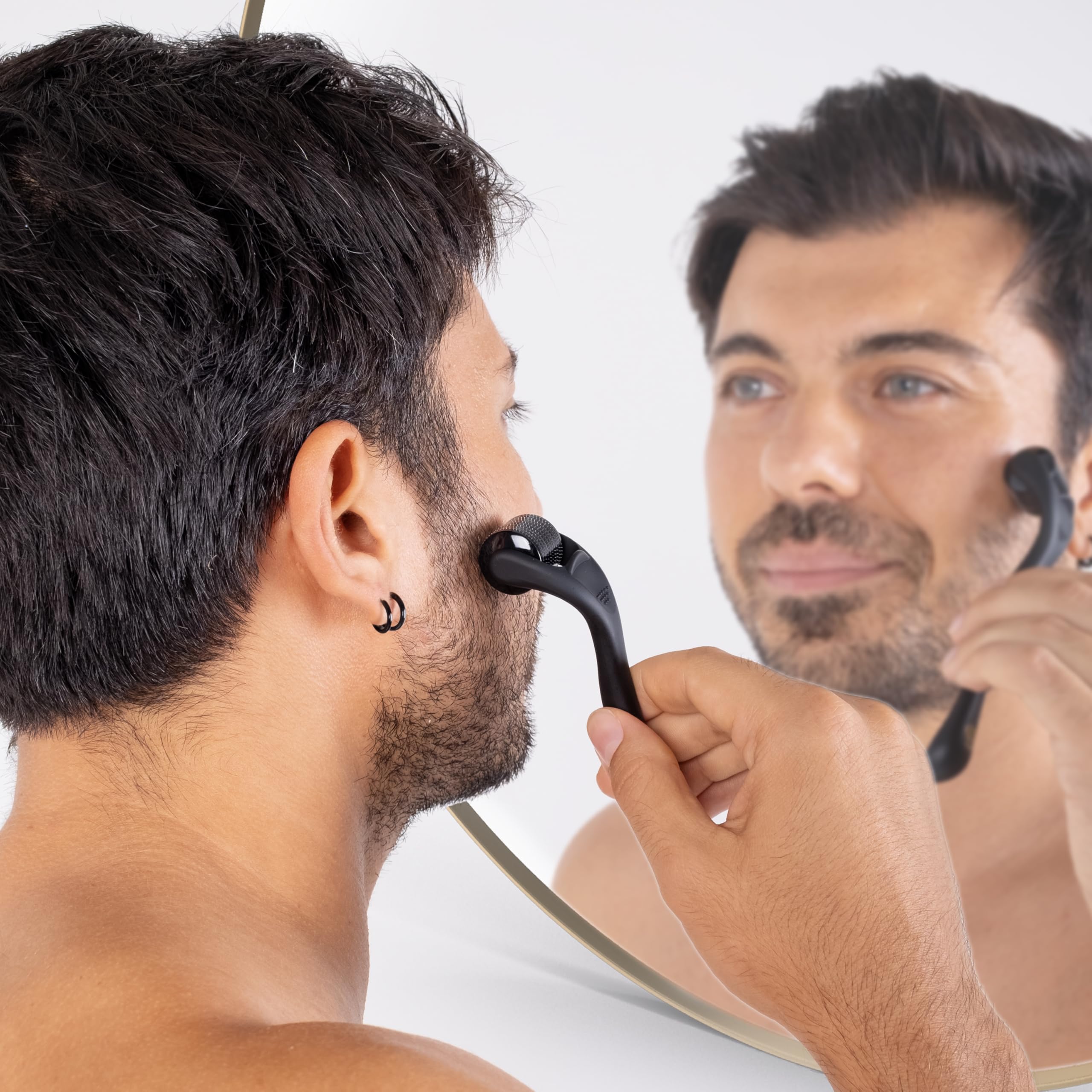Dremenester Derma Roller barbe, précision pour les contours et la densité.
