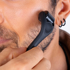Dremenester Derma Roller pour la barbe, favoriser la texture et l’apparence.