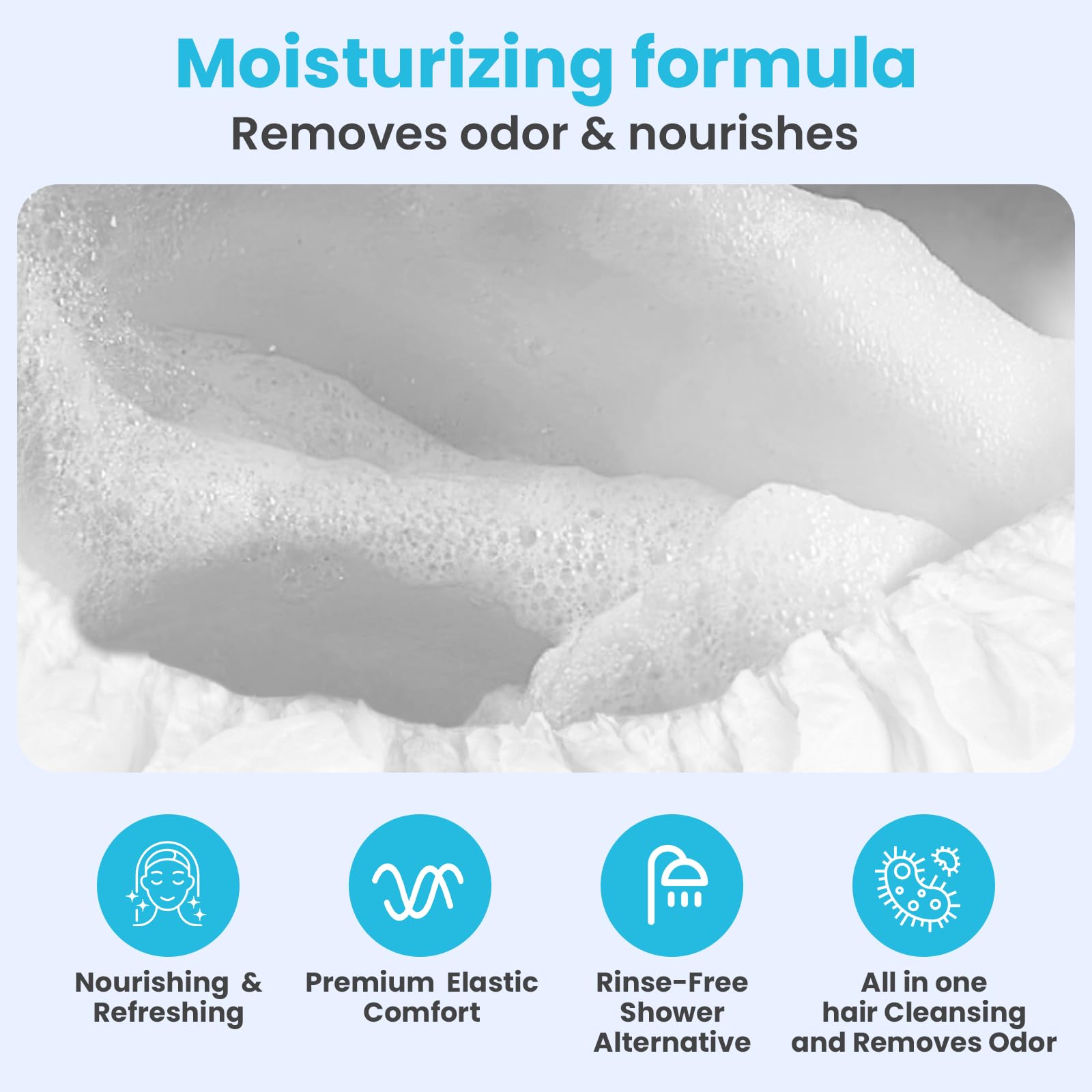 Drench! Medical cap-shampoing Sans alcool, soin doux pour cuir chevelu sensible.
