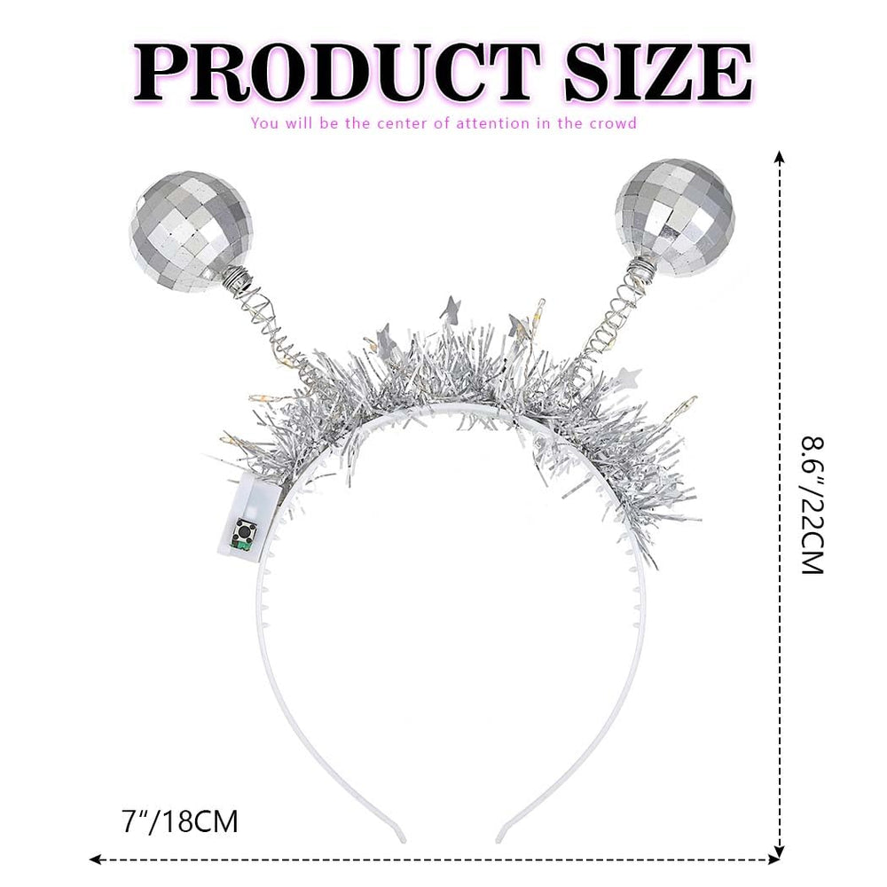 DRESBE accessoire cheveux LED 3 modes, pratique pour ajuster l’éclairage selon l’événement.