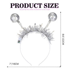 DRESBE accessoire cheveux LED 3 modes, pratique pour ajuster l’éclairage selon l’événement.