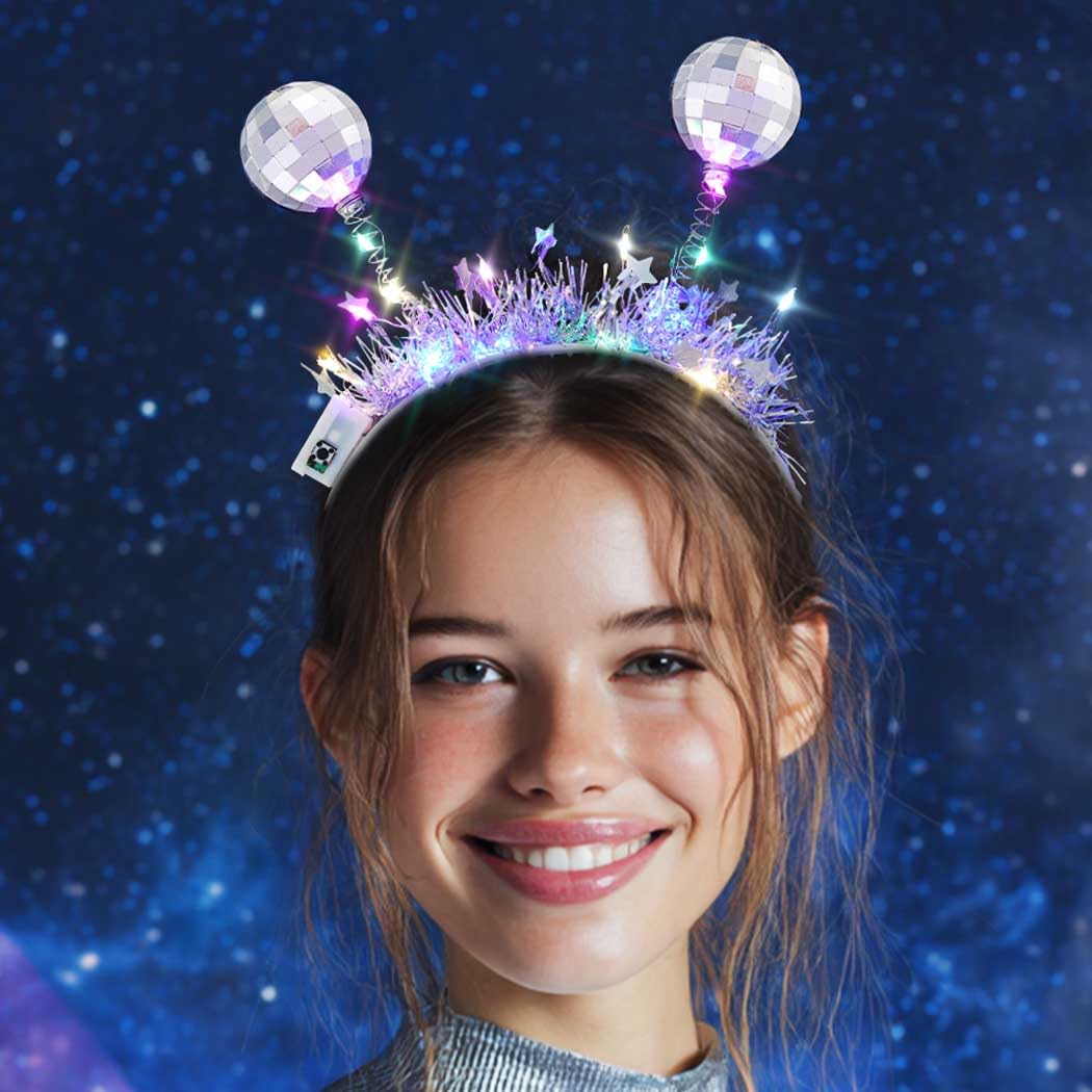 DRESBE accessoire fete cheveux lumière, apporte une touche festive et chic.
