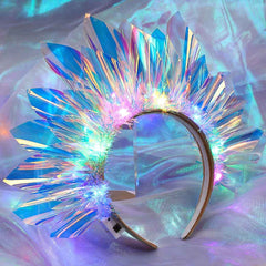 DRESBE couronne lumineuse pour soirées, idéale pour attirer les regards.
