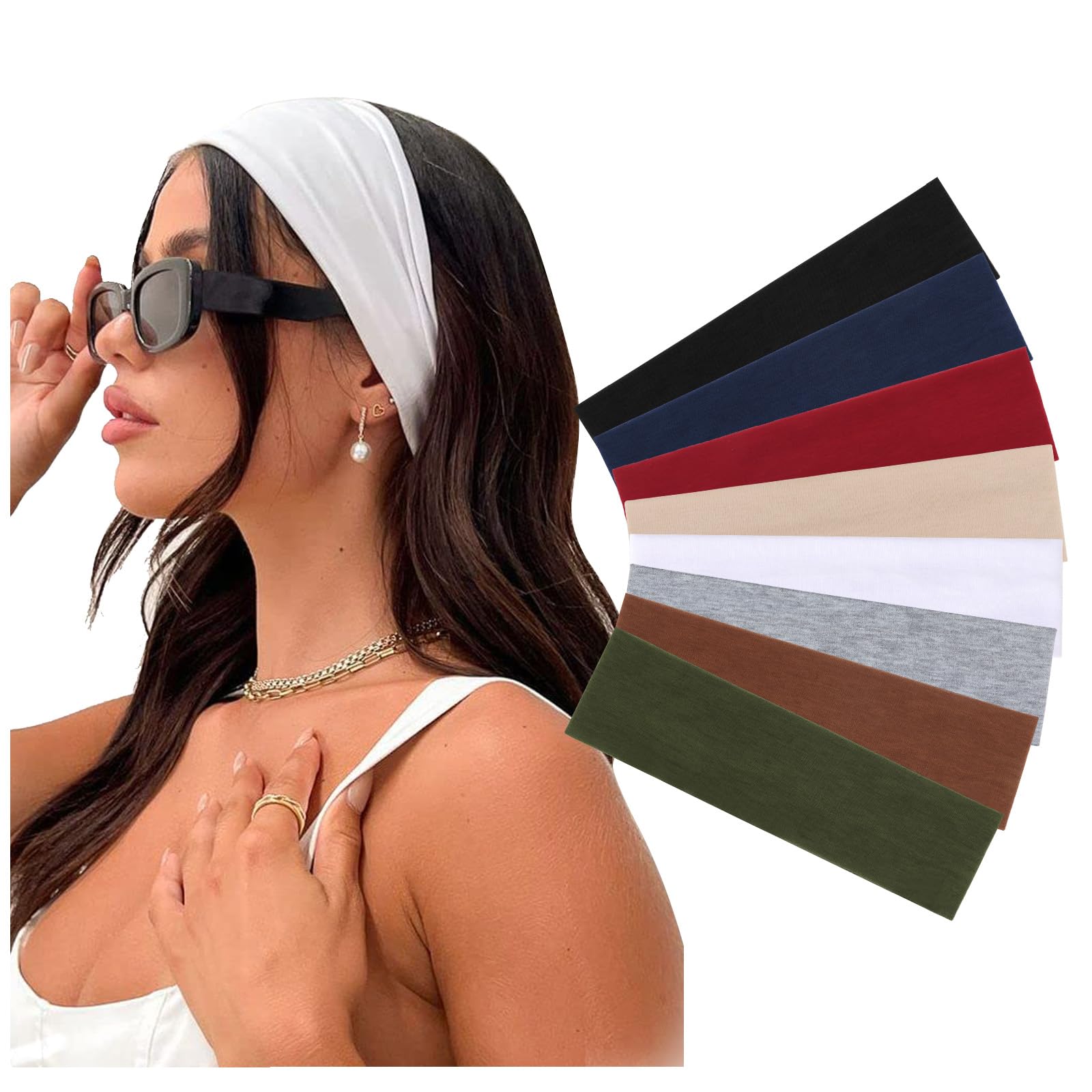 Bandeaux sport DRESHOW – ensemble de 8 pièces, confortables et polyvalents.