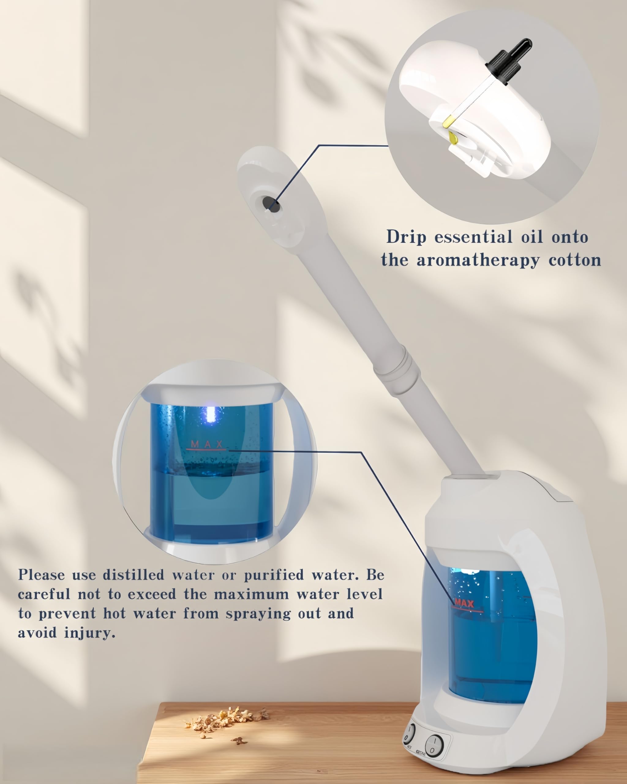 Dress Vous vaporisateur visage: lumière ozone pour nettoyage en profondeur