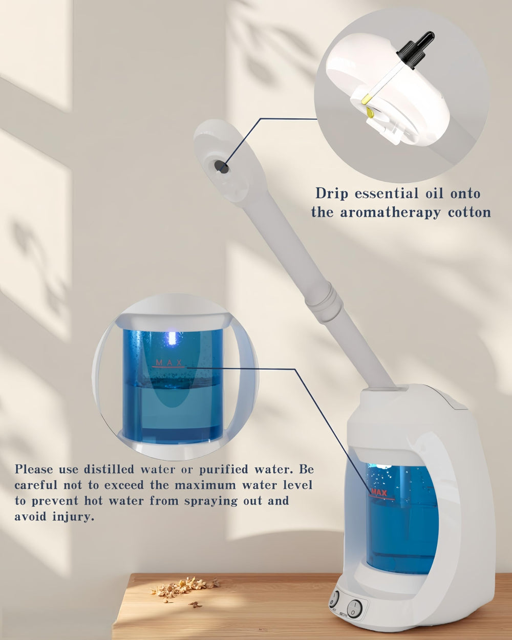 Dress Vous vaporisateur visage: lumière ozone pour nettoyage en profondeur