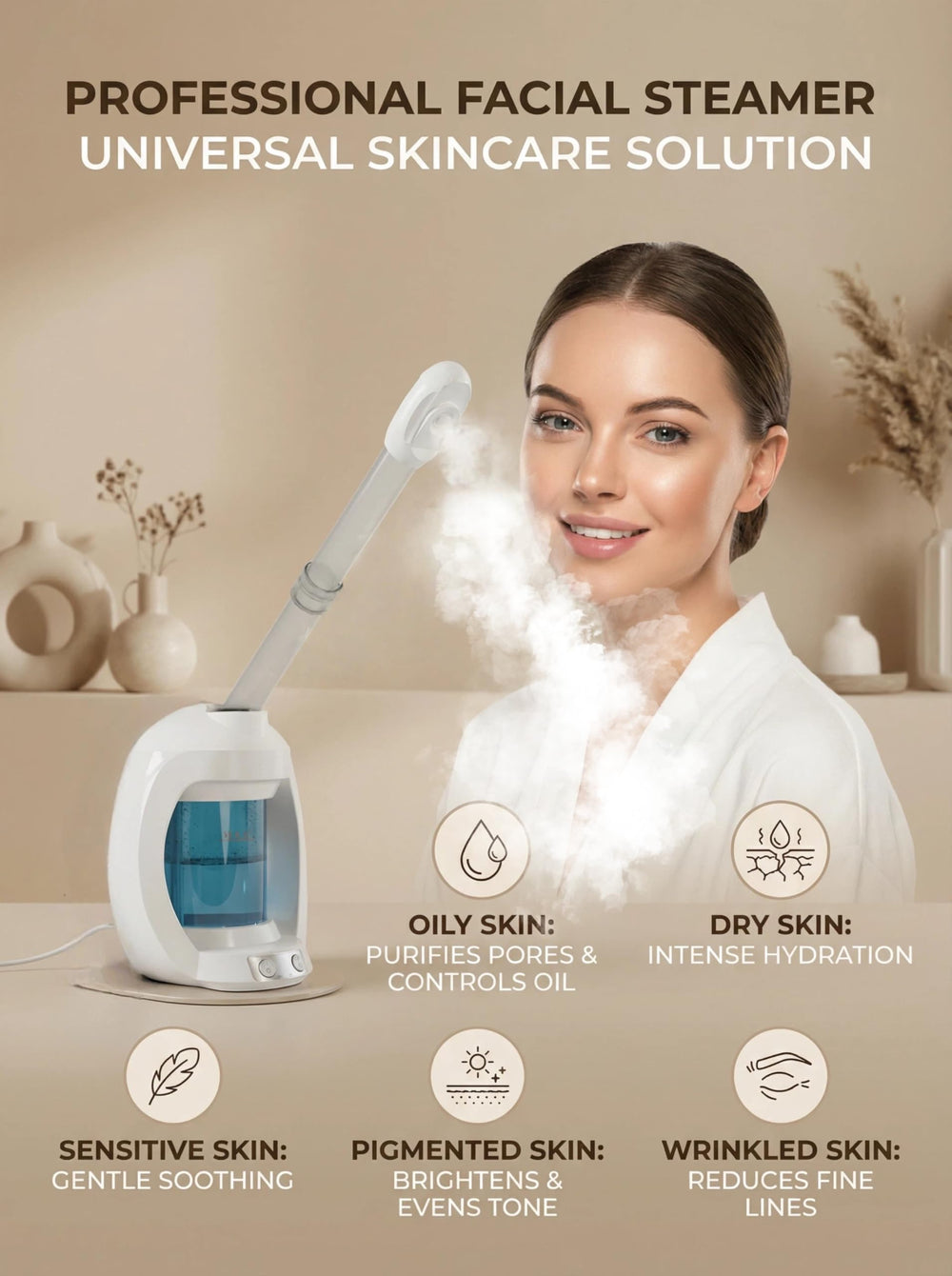 Dress Vous vaporisateur visage sécurité automatique et arrêt en cas d'eau