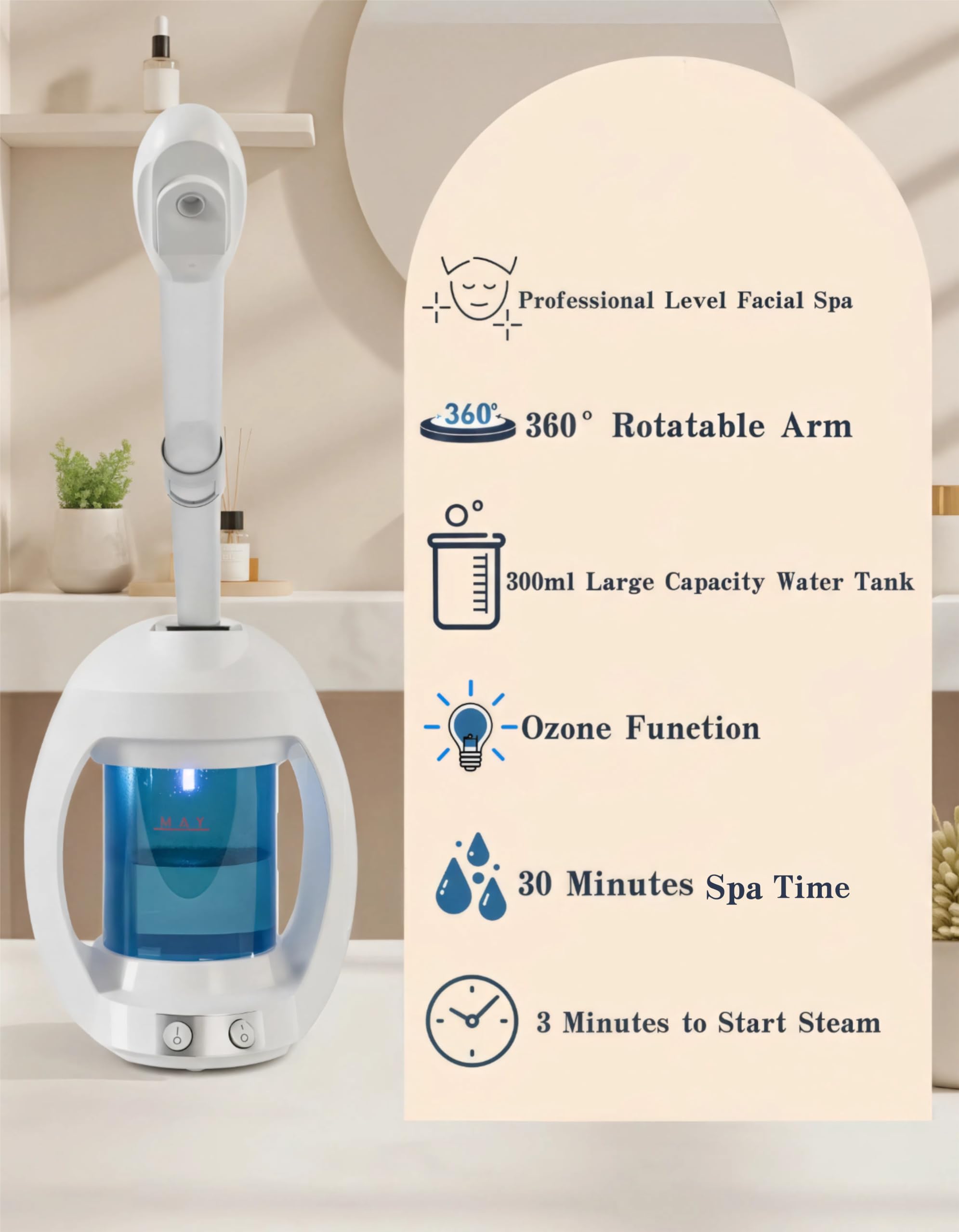 Dress Vous vaporisateur visage tube flexible: utilisation assise ou couchée