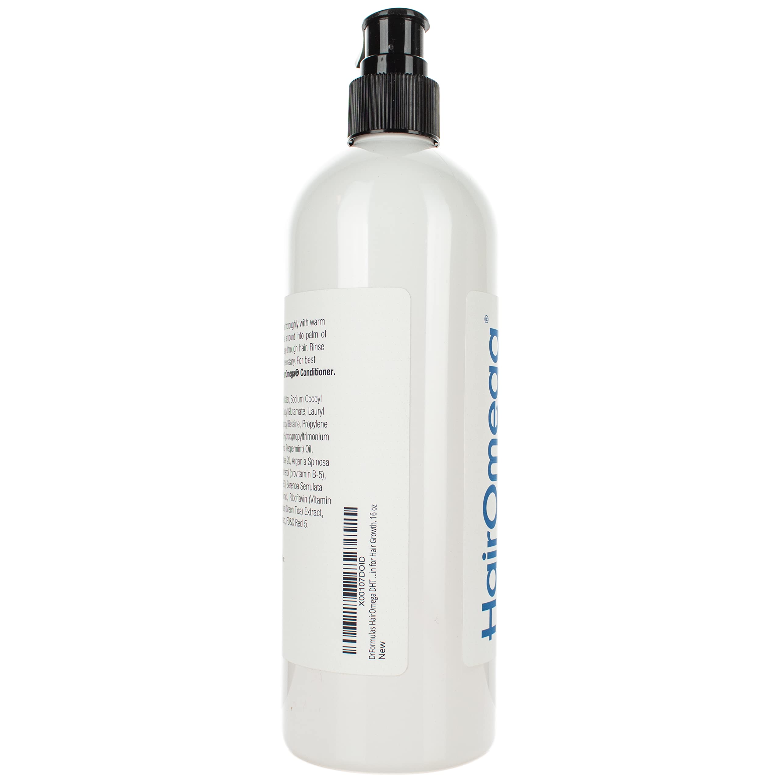 DrFormulas HairOmega DHT Blocker Shampoing — routine quotidienne, utilisation facile pour cheveux propres et revitalisés.