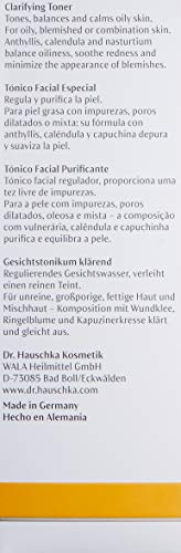 Dr. Hauschka Tonique Clarifiant, application visage quotidienne pour une peau nette.