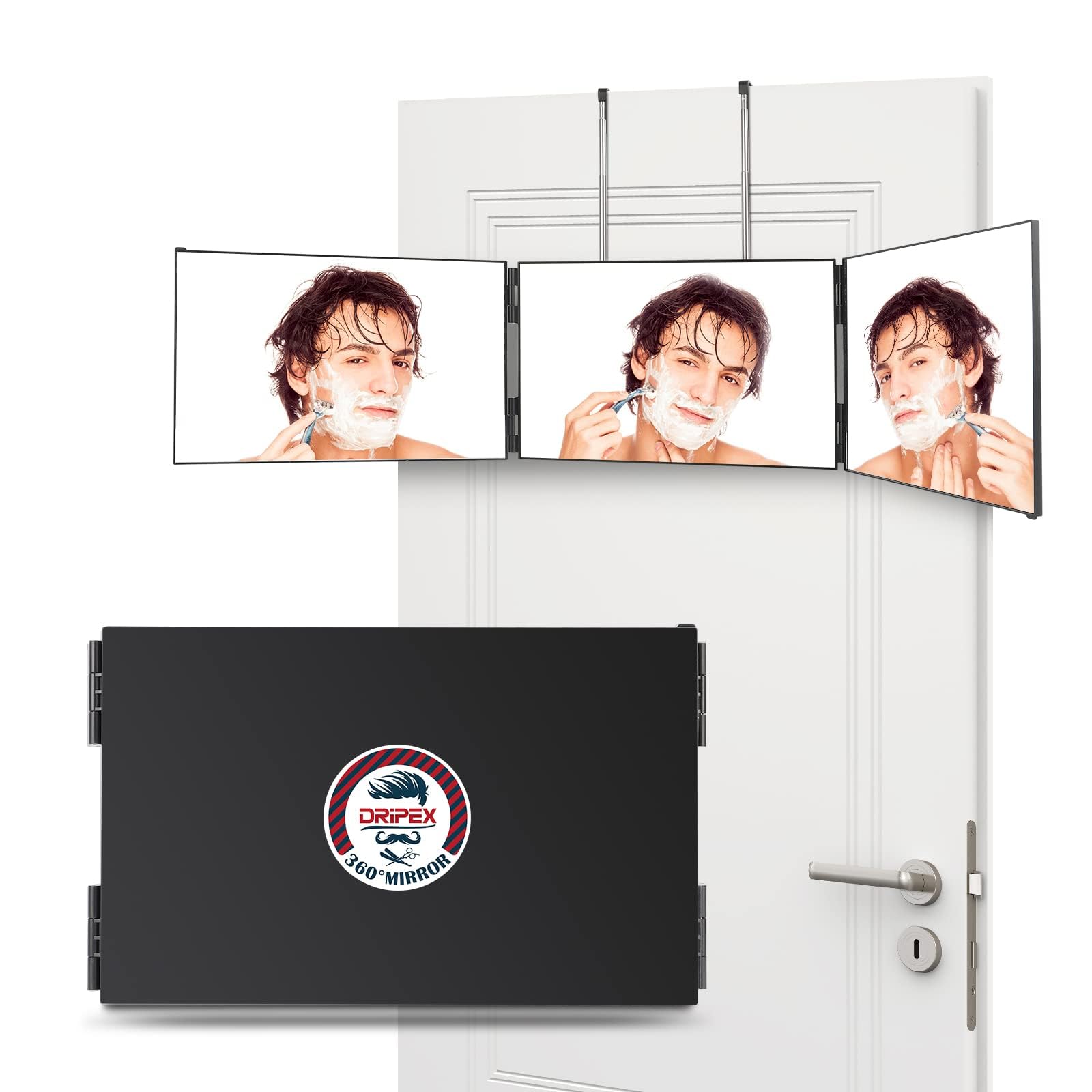 Miroir Dripex crochets réglables en hauteur pour flexibilité