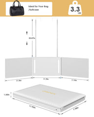 LED multicolores du miroir Dripex pour un éclairage clair et précis.