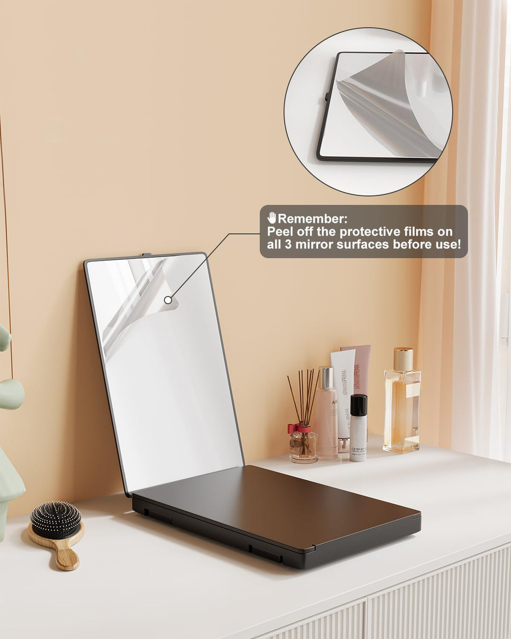 Dripex miroir matériel durable, design robuste et élégant.