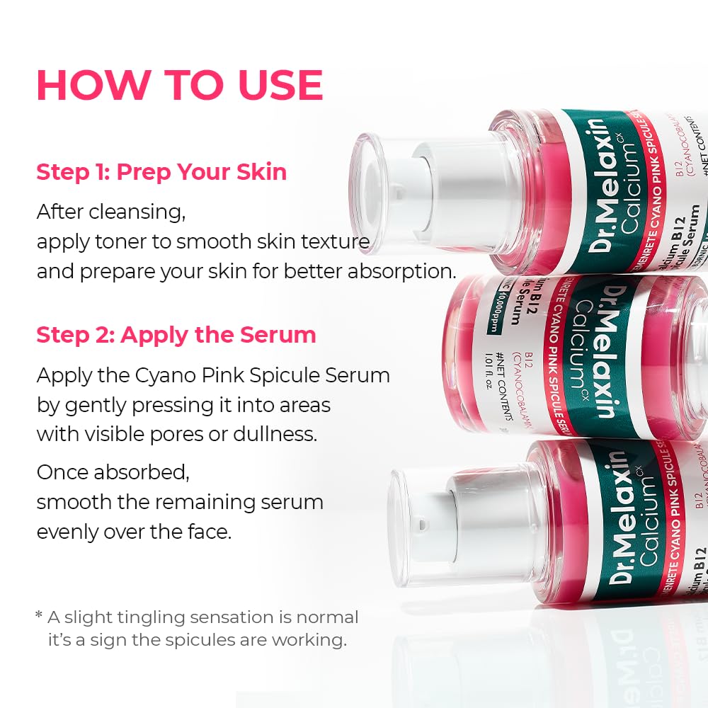 Hydratation durable offerte par le sérum Dr.Melaxin Cemenrete Rose