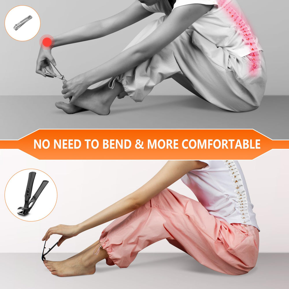 DRMODE ciseaux-ongles epais avec catcher: nettoyage rapide apres coupe.