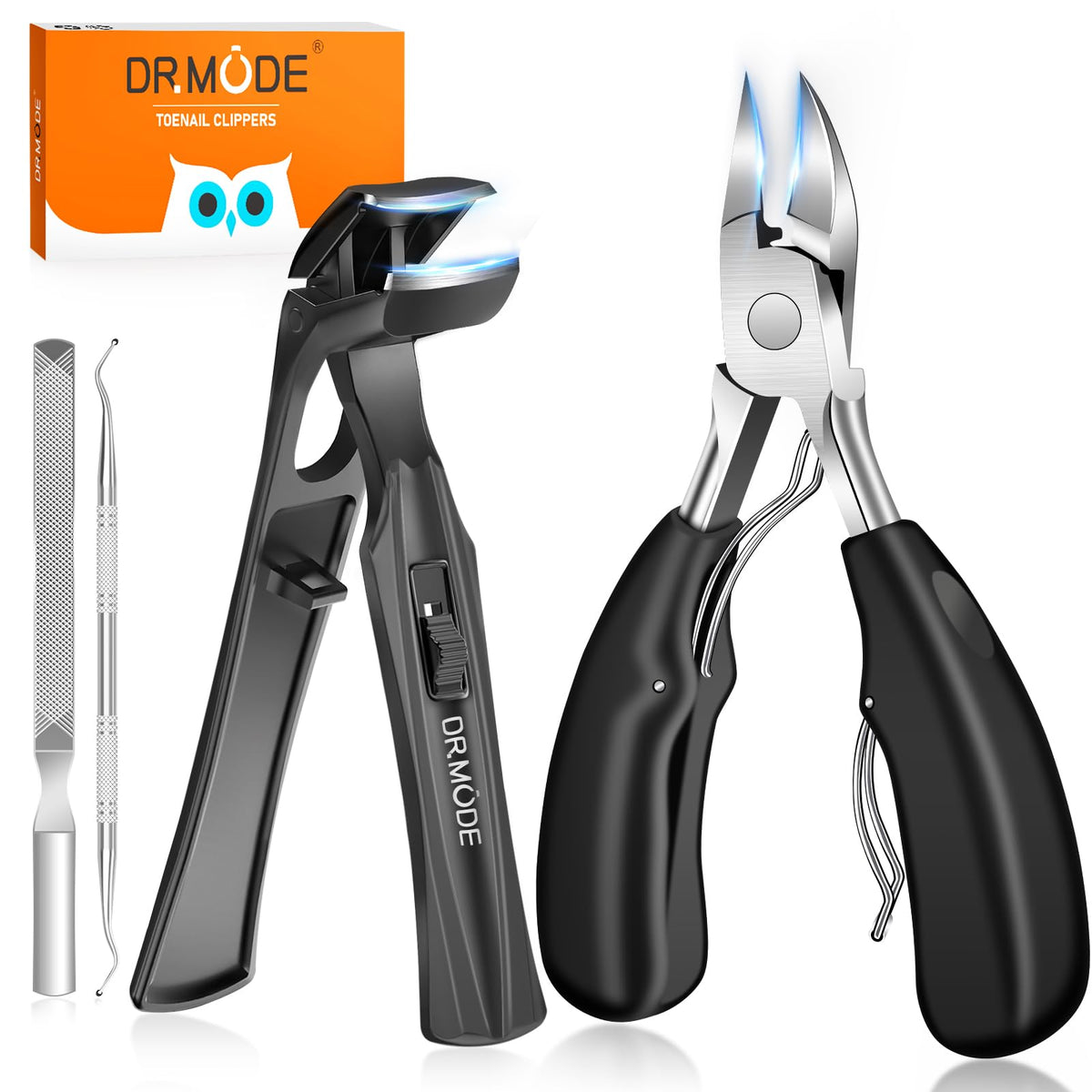 DRMODE ciseaux-ongles epais tete-incline: coupe precision et ergonomique.