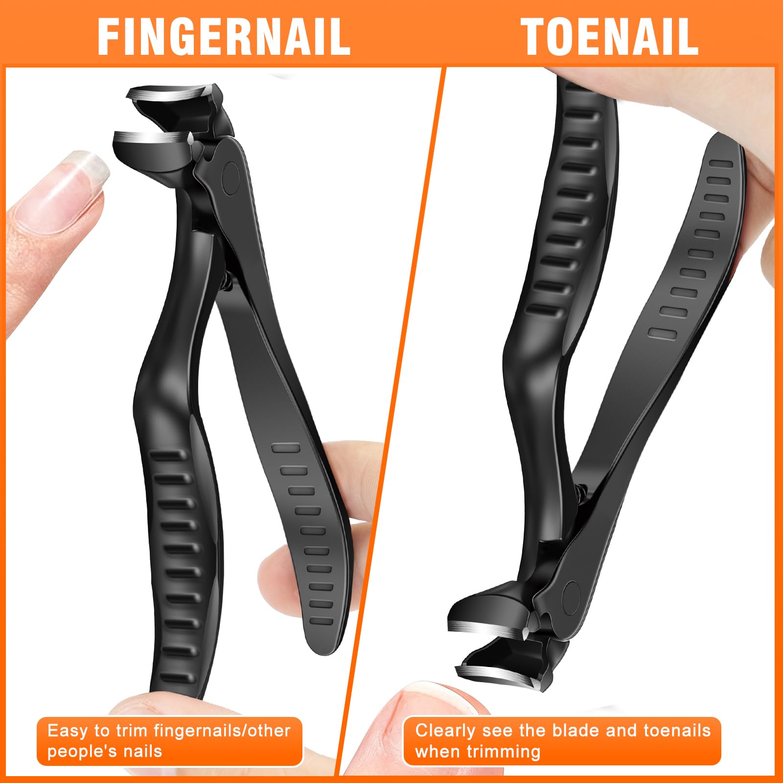 DRMODE ciseaux-ongles systeme catcher anti-eclaboussures, nettoyage sans effort